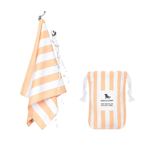 Dock & Bay Cooling Gym Towel - Positano Peach - Outlet