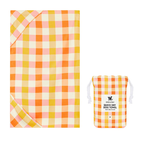 Dock & Bay Dog Towels - Rhubark & Custard