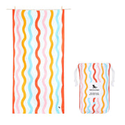 Dock & Bay Kids Beach Towels - Squiggle Face - Outlet