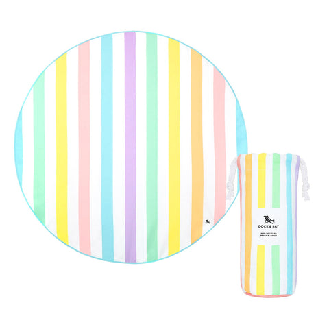 Dock & Bay Quick Dry Round Towels - Unicorn Waves - Outlet