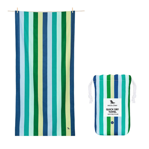 Dock & Bay Quick Dry Towels - Cool Lagoon - GRS Certified